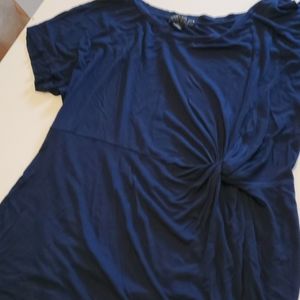 Forever 21 + blue blouse